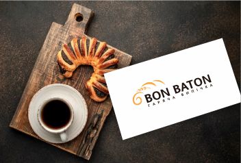 Розробка логотипу для мережі випічки BON BATON